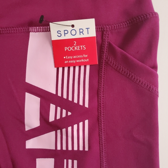 NWT AEROPOSTALE FUSCHIA PINK LOGO BIKER SHORTS - Picture 3 of 5